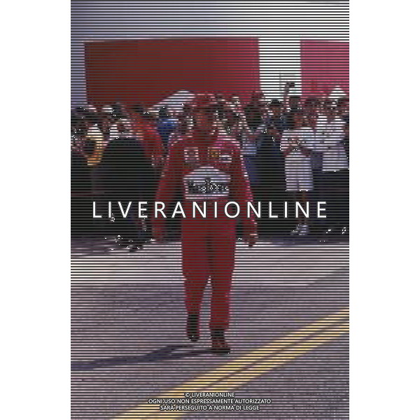 RETROSPETTIVA MICHAEL SCHUMACHER PILOTA F1 NELLA FOTO MICHAEL SCHUMACHER NELL\'ANNO 1998 AL GP F1 IMOLA AG ALDO LIVERANI SAS  