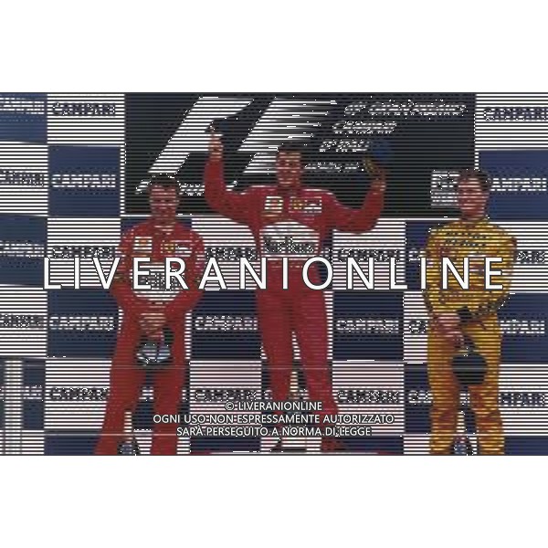 RETROSPETTIVA MICHAEL SCHUMACHER PILOTA F1 NELLA FOTO MICHAEL SCHUMACHERCON EDDIE IRVINE E RALF SCHUMACHER AL GP DI MONZA NELL\'ANNO 1998  AG ALDO LIVERANI SAS  