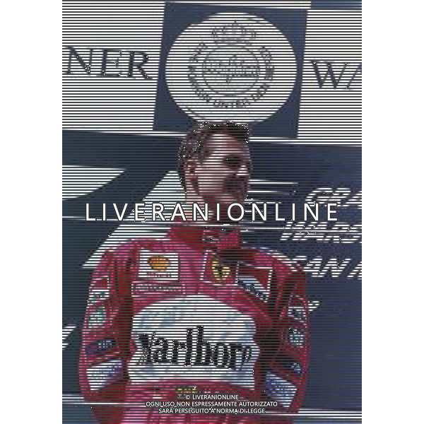 RETROSPETTIVA MICHAEL SCHUMACHER PILOTA F1 NELLA FOTO MICHAEL SCHUMACHER NELL\'ANNO 1999 AL GP DI IMOLA F1 AG ALDO LIVERANI SAS 