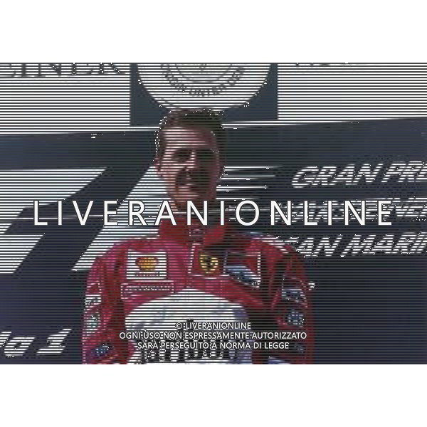 RETROSPETTIVA MICHAEL SCHUMACHER PILOTA F1 NELLA FOTO MICHAEL SCHUMACHER NELL\'ANNO 1999 AL GP DI IMOLA F1 AG ALDO LIVERANI SAS 