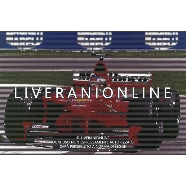 RETROSPETTIVA MICHAEL SCHUMACHER PILOTA F1 NELLA FOTO MICHAEL SCHUMACHER NELL\'ANNO 1999 AL GP DI IMOLA F1 AG ALDO LIVERANI SAS  