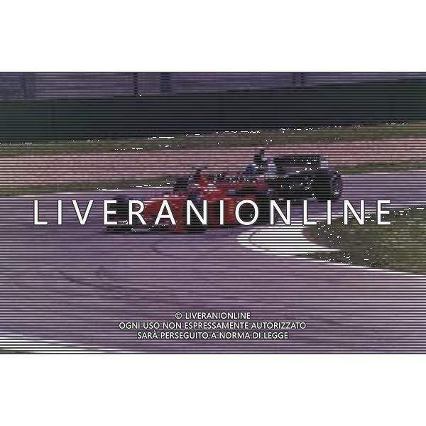 RETROSPETTIVA MICHAEL SCHUMACHER PILOTA F1 NELLA FOTO MICHAEL SCHUMACHER NELL\'ANNO 1999 AL GP DI IMOLA F1 AG ALDO LIVERANI SAS 