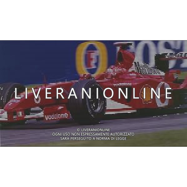 RETROSPETTIVA MICHAEL SCHUMACHER PILOTA F1 NELLA FOTO MICHAEL SCHUMACHER NELL\'ANNO 2002 AG ALDO LIVERANI SAS 