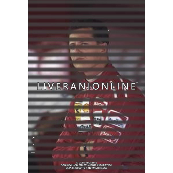 RETROSPETTIVA MICHAEL SCHUMACHER PILOTA F1 NELLA FOTO MICHAEL SCHUMACHER AL GP DI F1 MONZA NELL\'ANNO 1996 AG ALDO LIVERANI SAS