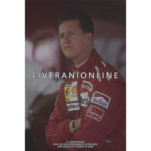 RETROSPETTIVA MICHAEL SCHUMACHER PILOTA F1 NELLA FOTO MICHAEL SCHUMACHER AL GP DI F1 MONZA NELL\'ANNO 1996 AG ALDO LIVERANI SAS