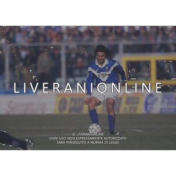 RETROSPETTIVA DE PAOLA LUCIANO CALCIATORE NELLA FOTO LUCIANO DE PAOLA CON LA MAGLIA DEL BRESCIA CALCIO AG ALDO LIVERANI SAS