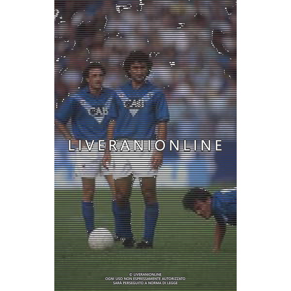 RETROSPETTIVA DE PAOLA LUCIANO CALCIATORE NELLA FOTO LUCIANO DE PAOLA CON LA MAGLIA DEL BRESCIA CALCIO AG ALDO LIVERANI SAS