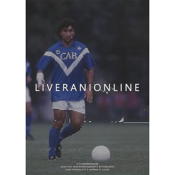 RETROSPETTIVA DE PAOLA LUCIANO CALCIATORE NELLA FOTO LUCIANO DE PAOLA CON LA MAGLIA DEL BRESCIA CALCIO AG ALDO LIVERANI SAS