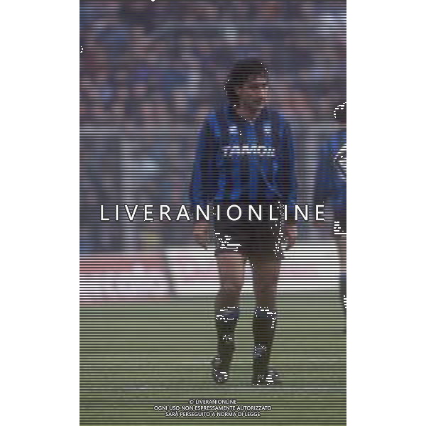 RETROSPETTIVA DE PAOLA LUCIANO CALCIATORE NELLA FOTO LUCIANO DE PAOLA AG ALDO LIVERANI SAS