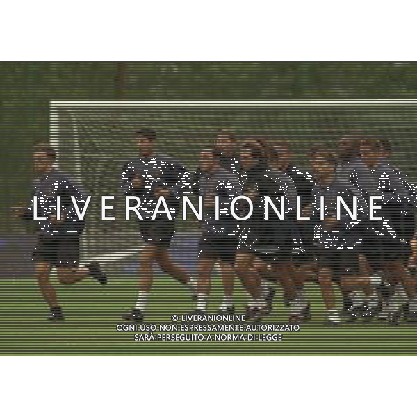 1999 RITIRO ESTIVO PRE CAMPIONATO FC INTER NI VAL D\'AOSTA NELLA FOTO ALLENAMENTO INTER AG ALDO LIVERANI SAS