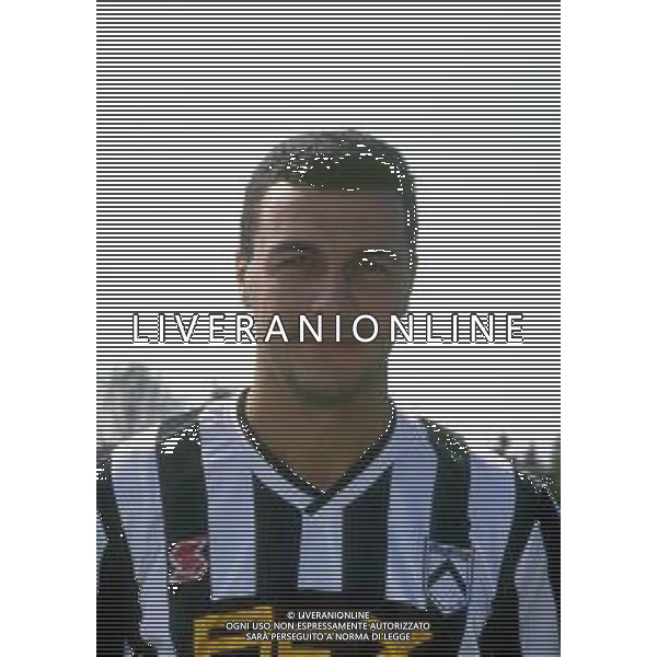 RETROSPETTIVA MANZO ANDREA CALCIATORE NELLA FOTO MANZO ANDREA CON LA MAGLIA DELL\'UDINESE CALCIO AG ALDO LIVERANI SAS