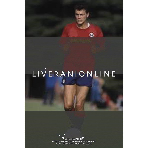 RETROSPETTIVA MANZO ANDREA CALCIATORE NELLA FOTO MANZO ANDREA CON LA MAGLIA DEL MILAN CALCIO AG ALDO LIVERANI SAS