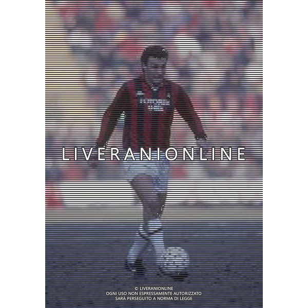 RETROSPETTIVA MANZO ANDREA CALCIATORE NELLA FOTO MANZO ANDREA CON LA MAGLIA DEL MILAN CALCIO AG ALDO LIVERANI SAS