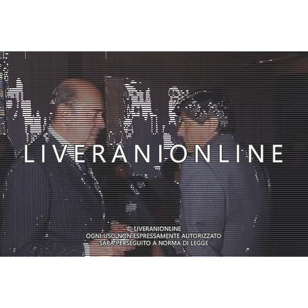 RETROSPETTIVA PAOLO MANTOVANI PRESIDENTE DELLA SAMPDORIA CALCIO NELLA FOTO PAOLO MANTOVANI PRESIDENTE DELLA SAMPDORIA CALCIO CON LUCIANO NOZZOLA AG ALDO LIVERANI SAS