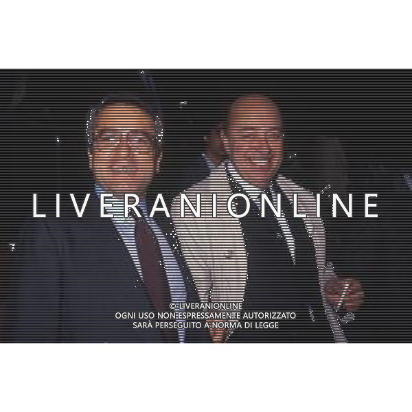 RETROSPETTIVA PAOLO MANTOVANI PRESIDENTE DELLA SAMPDORIA CALCIO NELLA FOTO PAOLO MANTOVANI PRESIDENTE DELLA SAMPDORIA CALCIO CON ANTONIO MATTARESE AG ALDO LIVERANI SAS