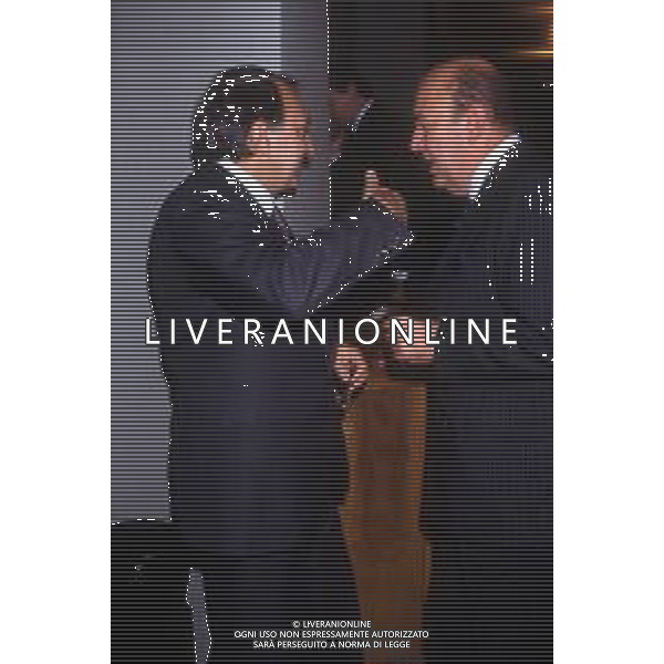 RETROSPETTIVA PAOLO MANTOVANI PRESIDENTE DELLA SAMPDORIA CALCIO NELLA FOTO PAOLO MANTOVANI PRESIDENTE DELLA SAMPDORIA CALCIO CON CORRADO FERLAINO PRESIDENTE NAPOLI CALCIO AG ALDO LIVERANI SAS