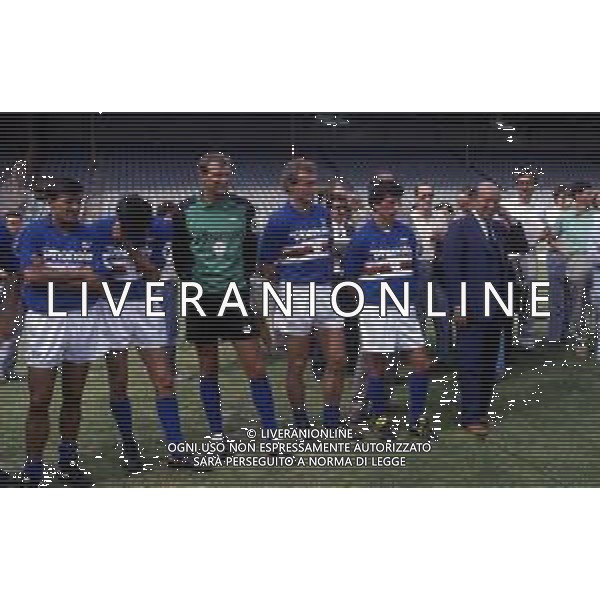 RETROSPETTIVA PAOLO MANTOVANI PRESIDENTE DELLA SAMPDORIA CALCIO NELLA FOTO PAOLO MANTOVANI PRESIDENTE DELLA SAMPDORIA CALCIO AG ALDO LIVERANI SAS