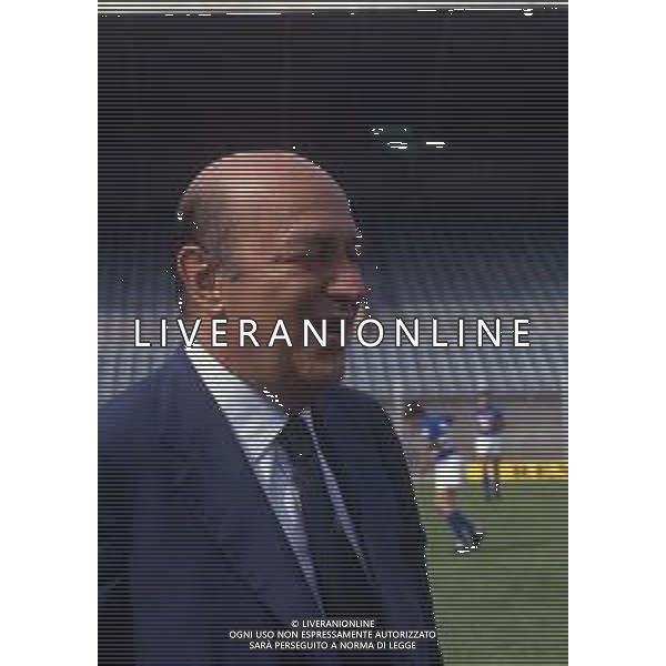 RETROSPETTIVA PAOLO MANTOVANI PRESIDENTE DELLA SAMPDORIA CALCIO NELLA FOTO PAOLO MANTOVANI PRESIDENTE DELLA SAMPDORIA CALCIO AG ALDO LIVERANI SAS