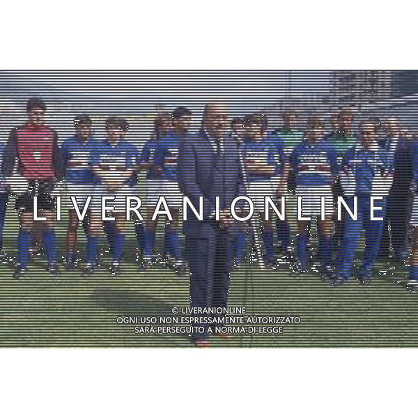 RETROSPETTIVA PAOLO MANTOVANI PRESIDENTE DELLA SAMPDORIA CALCIO NELLA FOTO PAOLO MANTOVANI PRESIDENTE DELLA SAMPDORIA CALCIO AG ALDO LIVERANI SAS