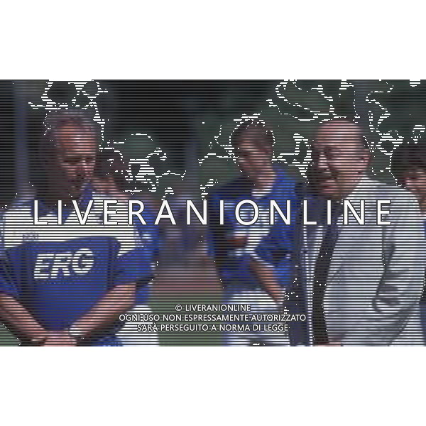 RETROSPETTIVA PAOLO MANTOVANI PRESIDENTE DELLA SAMPDORIA CALCIO NELLA FOTO PAOLO MANTOVANI PRESIDENTE DELLA SAMPDORIA CALCIO CON SVEN GORAN ERIKSSON AG ALDO LIVERANI SAS