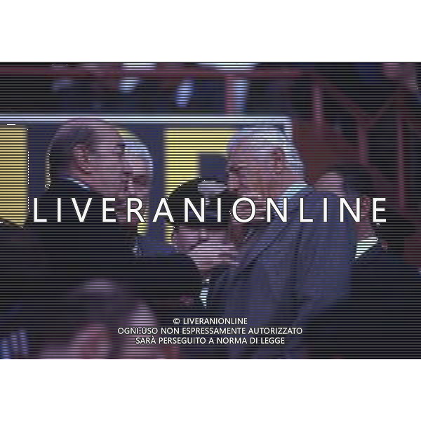 RETROSPETTIVA PAOLO MANTOVANI PRESIDENTE DELLA SAMPDORIA CALCIO NELLA FOTO PAOLO MANTOVANI PRESIDENTE DELLA SAMPDORIA CALCIO CON GIANNI AGNELLI AG ALDO LIVERANI SAS