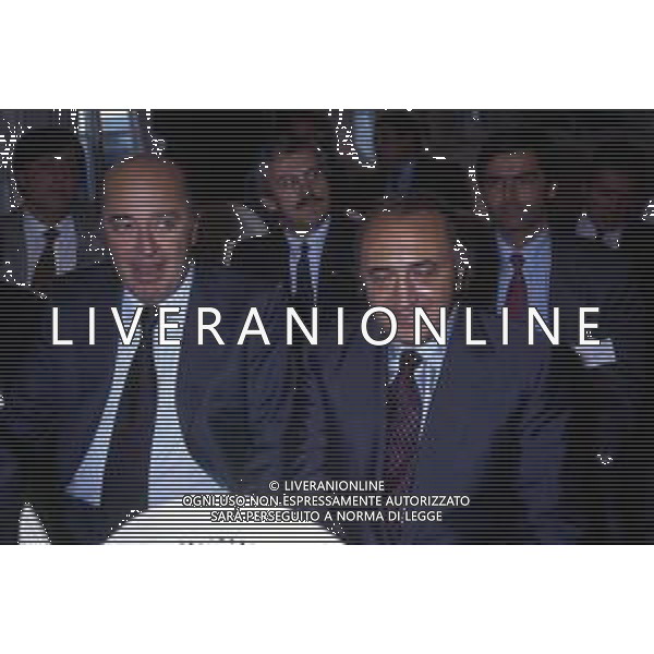 RETROSPETTIVA PAOLO MANTOVANI PRESIDENTE DELLA SAMPDORIA CALCIO NELLA FOTO PAOLO MANTOVANI PRESIDENTE DELLA SAMPDORIA CALCIO CON CORRADO FERLAINO PRESIDENTE NAPOLI CALCIO AG ALDO LIVERANI SAS