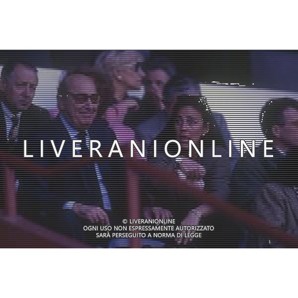 RETROSPETTIVA PAOLO MANTOVANI PRESIDENTE DELLA SAMPDORIA CALCIO NELLA FOTO PAOLO MANTOVANI PRESIDENTE DELLA SAMPDORIA CALCIO CON LA FIGLIA FRANCESCA AG ALDO LIVERANI SAS