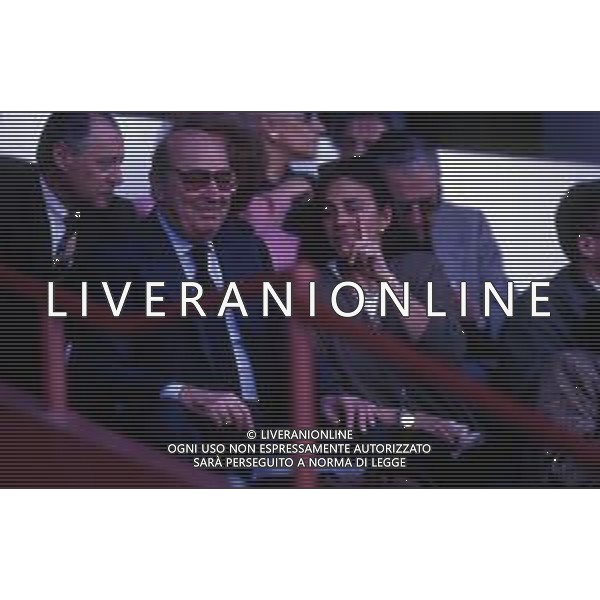 RETROSPETTIVA PAOLO MANTOVANI PRESIDENTE DELLA SAMPDORIA CALCIO NELLA FOTO PAOLO MANTOVANI PRESIDENTE DELLA SAMPDORIA CALCIO CON LA FIGLIA FRANCESCA AG ALDO LIVERANI SAS