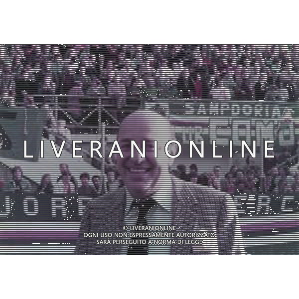 RETROSPETTIVA PAOLO MANTOVANI PRESIDENTE DELLA SAMPDORIA CALCIO NELLA FOTO PAOLO MANTOVANI PRESIDENTE DELLA SAMPDORIA CALCIO AG ALDO LIVERANI SAS