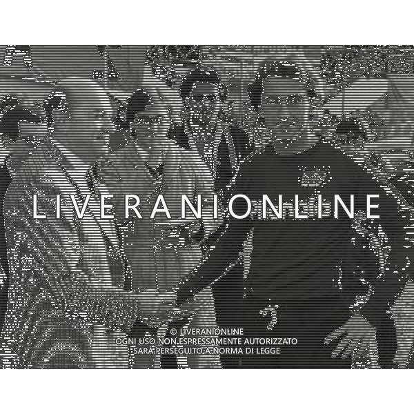 RETROSPETTIVA PAOLO MANTOVANI PRESIDENTE DELLA SAMPDORIA CALCIO NELLA FOTO PAOLO MANTOVANI PRESIDENTE DELLA SAMPDORIA CALCIO CON TREVOR FRANCIS AG ALDO LIVERANI SAS