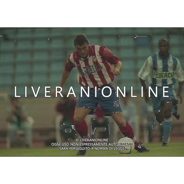 12-13-08 1998 -TROFEO TERESA HERRERA CON ATLETICO MADRID-REAL MADRID-LAZIO INTER DEPORTIVO LA CORUNA NELLA FOTO CHRISTIAN VIERI AG ALDO LIVERANI SAS