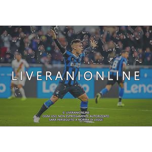 Lautaro Mart√≠nez of FC Internazionale during italian soccer Serie A season 2019/20 of FC Internazionale - Photo credit Fabrizio Carabelli /LMEDIA/ AGENZIA ALDO LIVERANI SAS