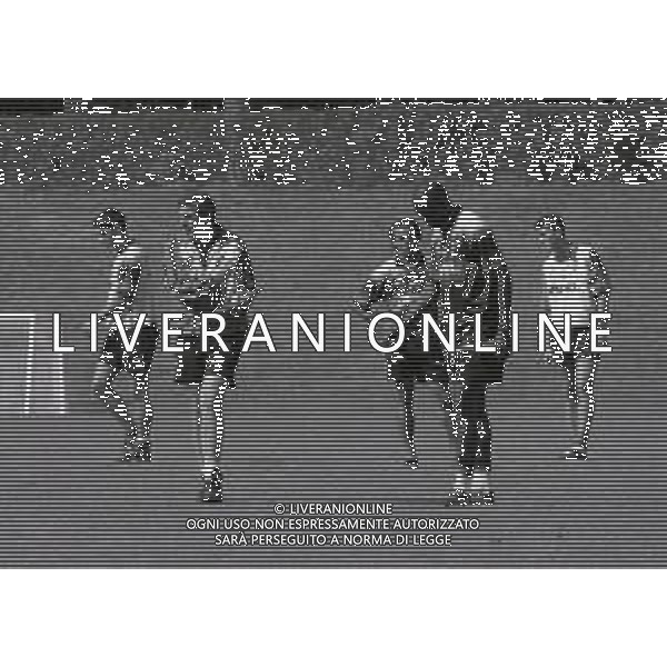 1996 MILANELLO -ALLENAMENTO AC MILAN NELLA FOTO OSCAR WASHINGTON TABAREZ ALLENATORE MILAN CALCIO E GEORGE WEAH AG ALDO LIVERANI SAS
