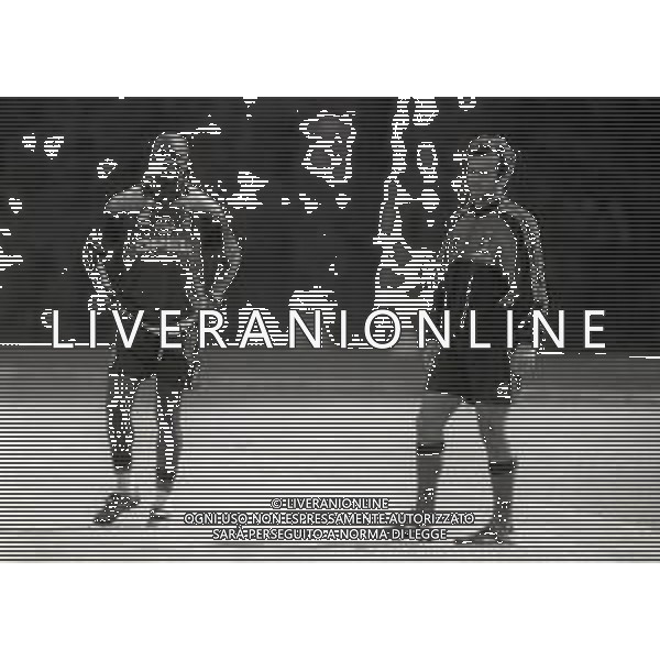 1996 MILANELLO -ALLENAMENTO AC MILAN NELLA FOTO DEJAN SAVICEVIC E GEORGE WEAH AG ALDO LIVERANI SAS