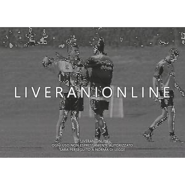 1996 MILANELLO -ALLENAMENTO AC MILAN NELLA FOTO OSCAR WASHINGTON TABAREZ ALLENATORE MILAN CALCIO E GEORGE WEAH AG ALDO LIVERANI SAS