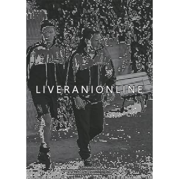 1996 MILANELLO -ALLENAMENTO AC MILAN NELLA FOTO ROBERTO BAGGIO E STEFANO ERANIO AG ALDO LIVERANI SAS