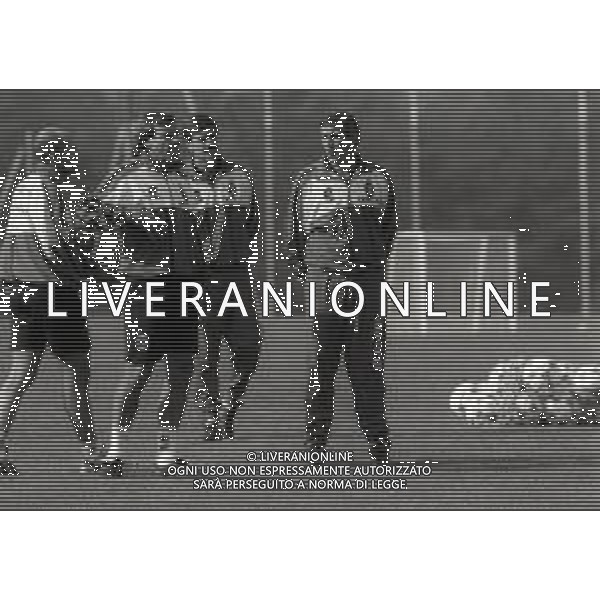 1996 MILANELLO -ALLENAMENTO AC MILAN NELLA FOTO OSCAR WASHINGTON TABAREZ ALLENATORE MILAN CALCIO E GIORGIO MORINI AG ALDO LIVERANI SAS