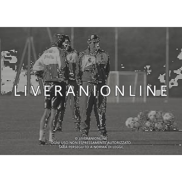 1996 MILANELLO -ALLENAMENTO AC MILAN NELLA FOTO OSCAR WASHINGTON TABAREZ ALLENATORE MILAN CALCIO E GIORGIO MORINI AG ALDO LIVERANI SAS