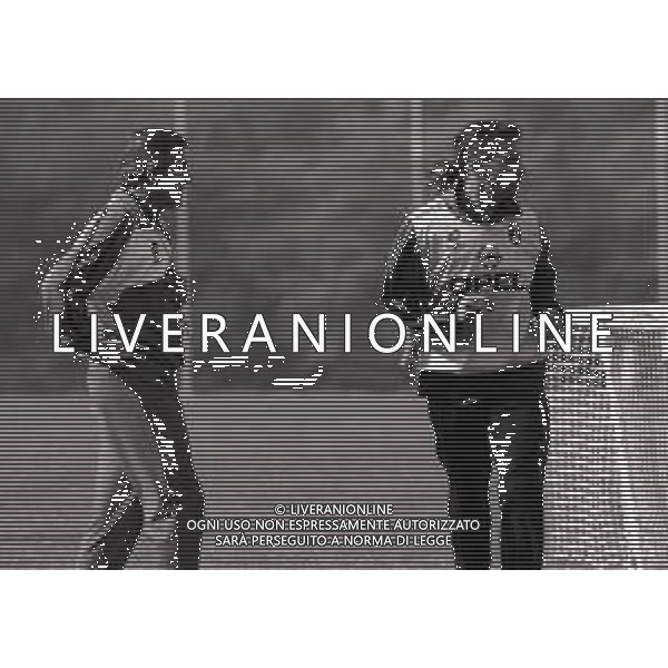 1996 MILANELLO -ALLENAMENTO AC MILAN NELLA FOTO OSCAR WASHINGTON TABAREZ ALLENATORE MILAN CALCIO E ROBERTO BAGGIO AG ALDO LIVERANI SAS