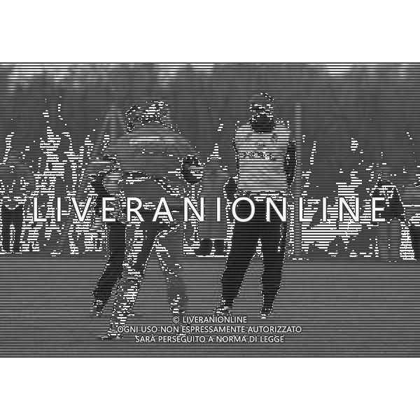 1996 MILANELLO -ALLENAMENTO AC MILAN NELLA FOTO OSCAR WASHINGTON TABAREZ ALLENATORE MILAN CALCIO E GEORGE WEAH AG ALDO LIVERANI SAS