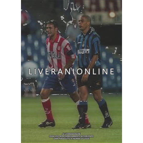 25-08-1997 MADRID TROFEO VILLA DE MADRID ATLETICO MADRID INTER 1-0 NELLA FOTO SANTIAGO DENIA RONALDO AG ALDO LIVERANI SAS