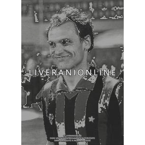 RETROSPETTIVA WALTER DE VECCHI CALCIATORE NELLA FOTO WALTER DE VECCHI CON LA MAGLIA DEL MILAN CALCIO AG ALDOLIVERANI SAS