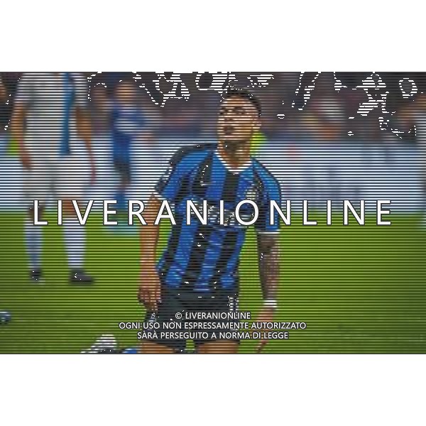 Lautaro Mart√≠nez of FC Internazionale during italian soccer Serie A season 2019/20 of FC Internazionale - Photo credit Fabrizio Carabelli /LMEDIA/ AGENZIA ALDO LIVERANI SAS