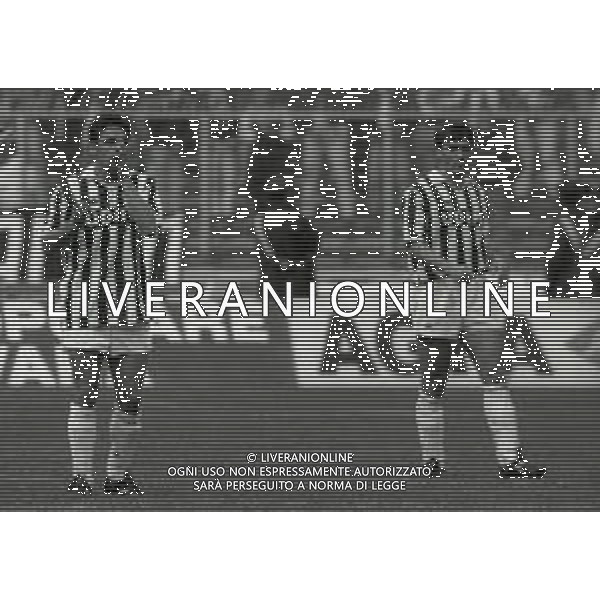 03-05-1992 TORINO CAMPIONATO DI CALCIO SERIE A JUVENTUS SAMPDORIA 0-0 NELLA FOTO ROBERTO BAGGIO E PIERLUIGI CASIRAGHI AG ALDO LIVERANI SAS