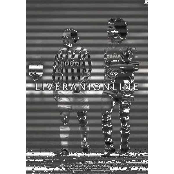 19-01-1992 TORINO-CAMPIONATO DI CALCIO SERIE A JUVENTUS VERONA 2-0 NELLA FOTO SALVATORE SCHILLACI E LUCA PELLEGRINI AG ALDO LIVERANI SAS