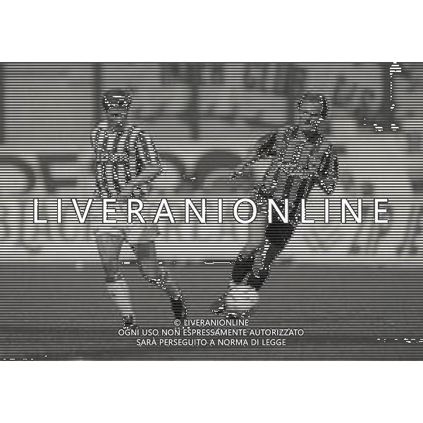 26-04-1992 MILANO CAMPIONATO DI CALCIO SERIE A INTER -JUVENTUS 1-3 NELLA FOTO STEFAN REUTER E DAVIDE FONTOLAN AG ALDO LIVERANI SAS