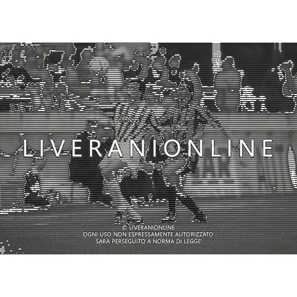 26-04-1992 MILANO CAMPIONATO DI CALCIO SERIE A INTER -JUVENTUS 1-3 NELLA FOTO PAOLO DI CANIO E ALESSANDRO BIANCHI AG ALDO LIVERANI SAS