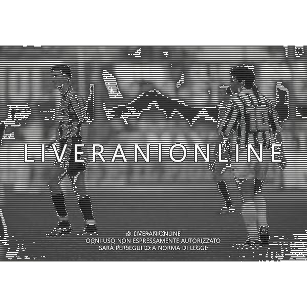26-04-1992 MILANO CAMPIONATO DI CALCIO SERIE A INTER -JUVENTUS 1-3 NELLA FOTO DINO BAGGIO E ROBERTO BAGGIO AG ALDO LIVERANI SAS