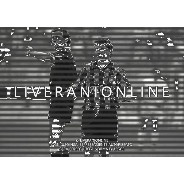 01-09-1991 MILANO CAMPIONATO DI CALCIO SERIE A INTER FOGGIA 1-1 NELLA FOTO ARBITRO WALTER CINCIRIPINI E LOTHAR MATTHAUS AG ALDO LIVERANI SAS