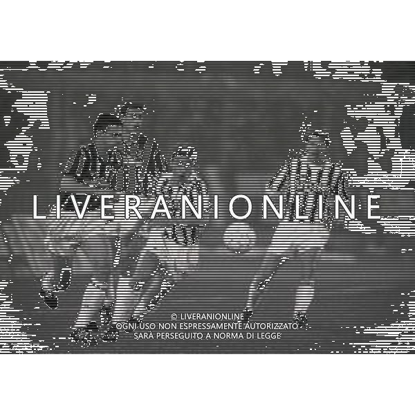 14-04-1992 TORINO SEMIFINALE DI RITORNO DI COPPA ITALIA JUVENTUS MILAN 1-0 NELLA FOTO ENZO GAMBARO E ANTONIO CONTE AG ALDO LIVERANI SAS
